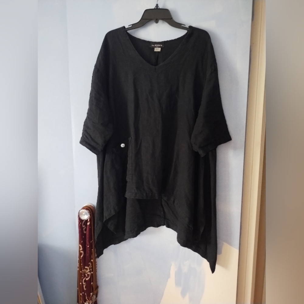 La Fixsun Heavy Linen Kimono Style Tunic L / XL